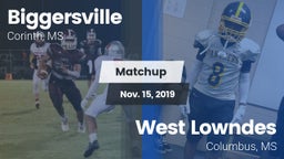 Matchup: Biggersville High Sc vs. West Lowndes  2019