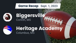 Recap: Biggersville  vs. Heritage Academy  2023
