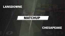 Matchup: Lansdowne High Schoo vs. Chesapeake  2016