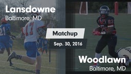 Matchup: Lansdowne High Schoo vs. Woodlawn  2016