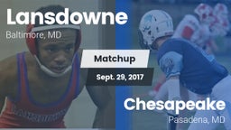 Matchup: Lansdowne High Schoo vs. Chesapeake  2017