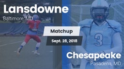 Matchup: Lansdowne High Schoo vs. Chesapeake  2018