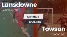 Matchup: Lansdowne High Schoo vs. Towson  2018