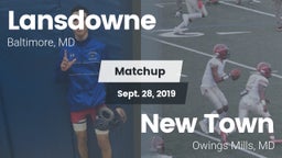 Matchup: Lansdowne High Schoo vs. New Town  2019