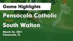 Pensacola Catholic  vs South Walton  Game Highlights - March 26, 2021