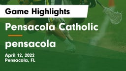 Pensacola Catholic  vs pensacola  Game Highlights - April 12, 2022