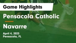 Pensacola Catholic  vs Navarre Game Highlights - April 4, 2023