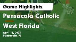 Pensacola Catholic  vs West Florida  Game Highlights - April 13, 2023