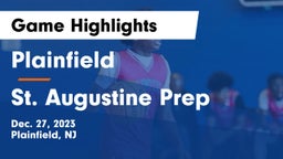Plainfield  vs St. Augustine Prep  Game Highlights - Dec. 27, 2023