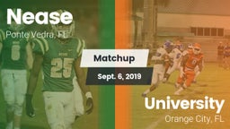 Matchup: Nease  vs. University  2019