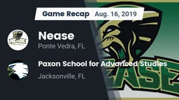 Recap: Nease  vs. Paxon School for Advanced Studies 2019