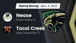 Recap: Nease  vs. Tocoi Creek  2022