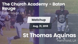 Matchup: The Church Academy vs. St Thomas Aquinas 2018