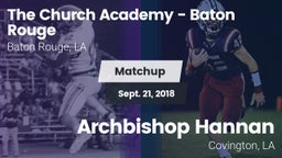 Matchup: The Church Academy vs. Archbishop Hannan  2018