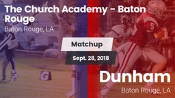 Matchup: The Church Academy vs. Dunham  2018