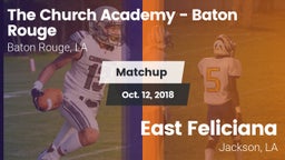Matchup: The Church Academy vs. East Feliciana  2018
