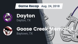 Recap: Dayton  vs. Goose Creek Memorial  2018