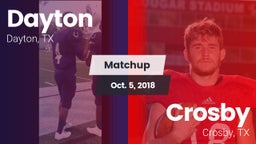 Matchup: Dayton  vs. Crosby  2018