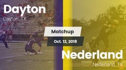 Matchup: Dayton  vs. Nederland  2018