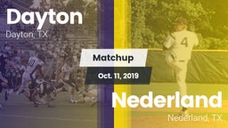 Matchup: Dayton  vs. Nederland  2019
