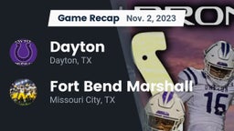 Recap: Dayton  vs. Fort Bend Marshall  2023