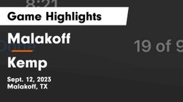 Malakoff  vs Kemp  Game Highlights - Sept. 12, 2023