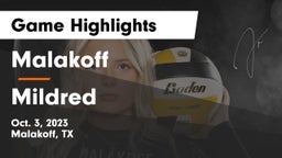 Malakoff  vs Mildred  Game Highlights - Oct. 3, 2023