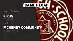 Recap: Elgin  vs. McHenry Community  2016