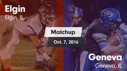 Matchup: Elgin  vs. Geneva  2016