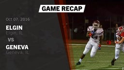 Recap: Elgin  vs. Geneva  2016