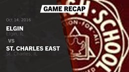 Recap: Elgin  vs. St. Charles East  2016