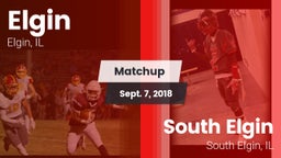 Matchup: Elgin  vs. South Elgin  2018