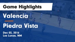 Valencia  vs Piedra Vista  Game Highlights - Dec 03, 2016