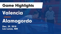 Valencia  vs Alamogordo  Game Highlights - Dec. 29, 2018