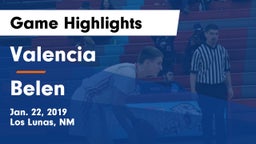 Valencia  vs Belen  Game Highlights - Jan. 22, 2019