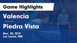 Valencia  vs Piedra Vista  Game Highlights - Nov. 30, 2019