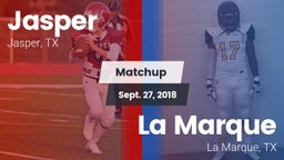 Matchup: Jasper  vs. La Marque  2018