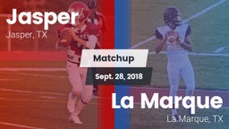 Matchup: Jasper  vs. La Marque  2018