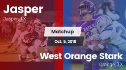 Matchup: Jasper  vs. West Orange Stark  2018