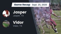 Recap: Jasper  vs. Vidor  2020