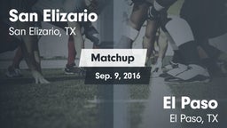 Matchup: San Elizario vs. El Paso  2016