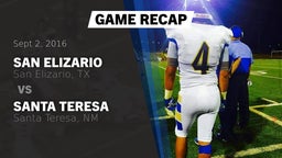 Recap: San Elizario  vs. Santa Teresa  2016