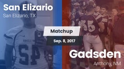 Matchup: San Elizario vs. Gadsden  2017