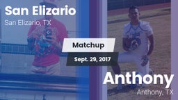 Matchup: San Elizario vs. Anthony  2017