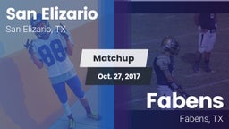 Matchup: San Elizario vs. Fabens  2017