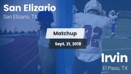 Matchup: San Elizario vs. Irvin  2018