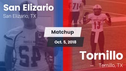 Matchup: San Elizario vs. Tornillo  2018