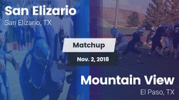 Matchup: San Elizario vs. Mountain View  2018