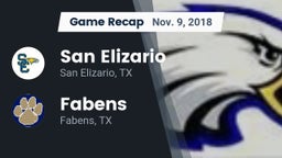Recap: San Elizario  vs. Fabens  2018