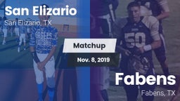 Matchup: San Elizario vs. Fabens  2019